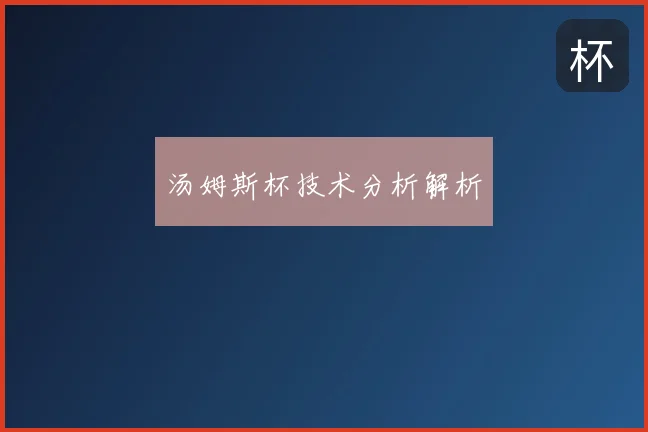 汤姆斯杯技术分析解析